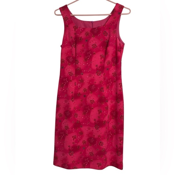 Jolibel Petite Vintage Vibrant Summer Dress, Wrinkle Free, Lined,Formal - Picture 3 of 11